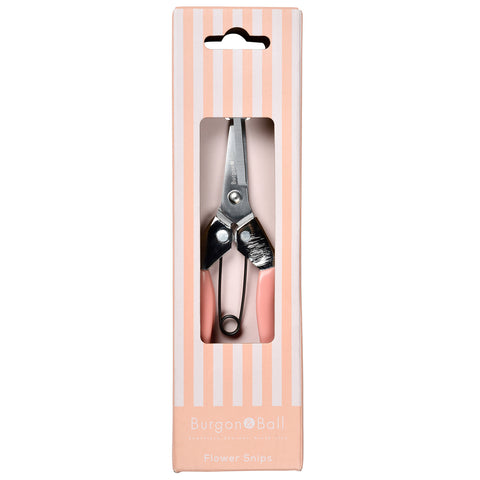 Gift boxed Flower Snips, Blush colour, Collector range, by Burgon & Ball