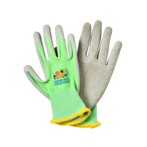 RHS Growing Gardeners children's gardening gloves, large size, by Burgon & Ball