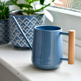 Heritage Blue Indoor Watering Can, by Burgon & Ball