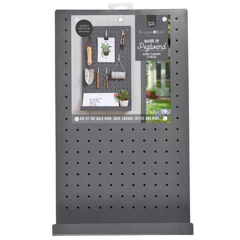 Hang It peg board storage by Burgon & Ball - charcoal