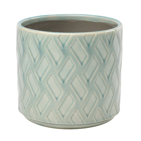 Barcelona indoor plant pot (celadon) by Burgon & Ball