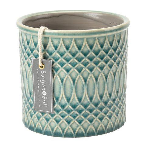 Morocco indoor plant pot by Burgon & Ball - celadon