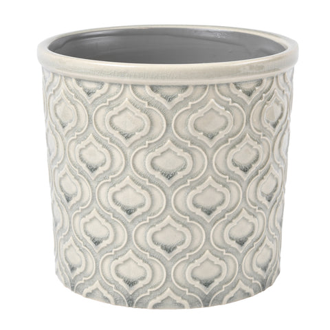 Venetian large grey indoor plant pot by Burgon & Ball