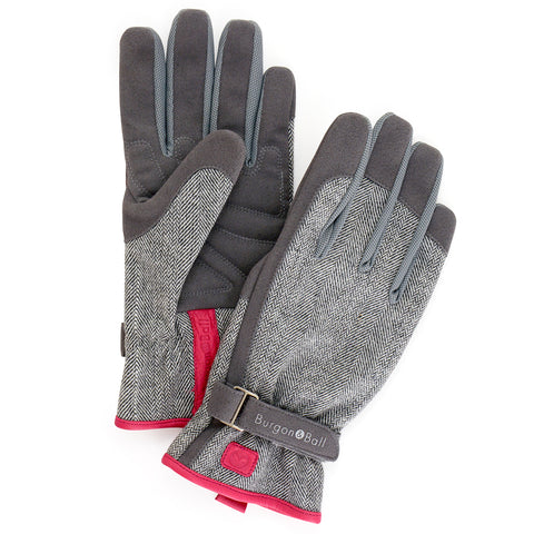 Love The Glove women's gardening gloves in Grey Tweed, size medium-large, by Burgon & Ball