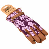 Love The Glove 'Oak Leaf' women's gardening glove in Plum, size medium-large, by Burgon & Ball