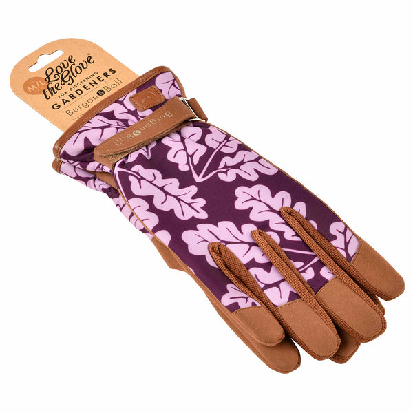 love the glove gardening gloves Love The Glove - Oak Leaf Plum