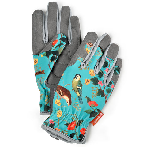 RHS Gifts for Gardeners Flora and Fauna women's gardening gloves by Burgon & Ball, ladies' gardening gloves