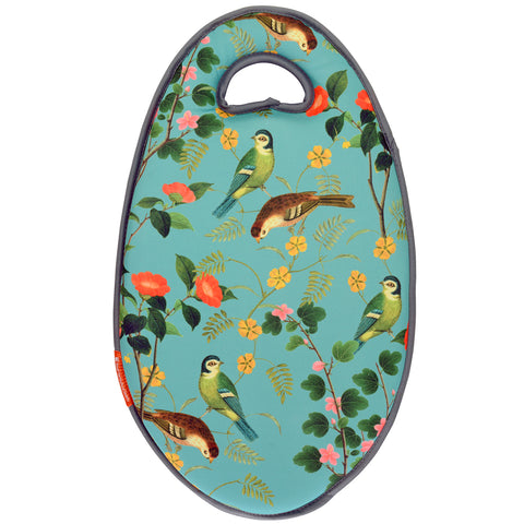 Kneelo® memory foam garden kneeler in RHS 'Flora and Fauna' design, by Burgon & Ball