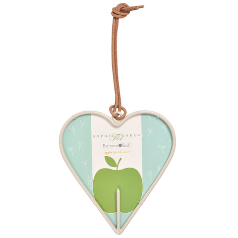Sophie Conran for Burgon & Ball apple bird feeder - heart design