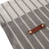 Sophie Conran for Burgon & Ball gardener's waist apron, half apron, grey ticking stripe