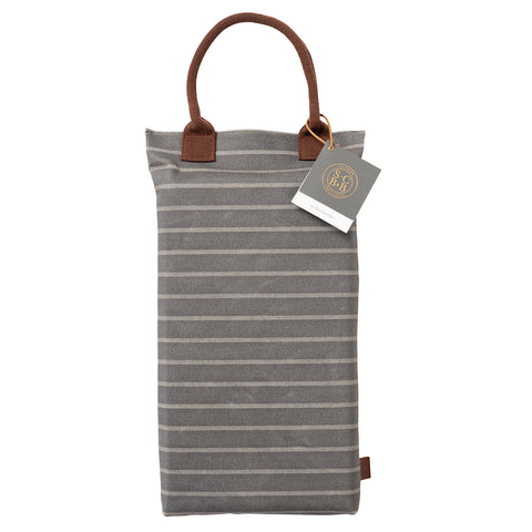 Sophie Conran for Burgon & Ball garden kneeler, grey ticking stripe