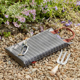 Sophie Conran for Burgon & Ball garden kneeler, grey ticking stripe