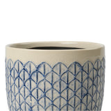 Collector Glazed Pot, Crème Geo, 16cm, by Burgon & Ball