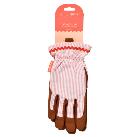 burgon and ball women's gardening gloves Collector Gloves – Blush Stripe