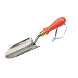 Transplanter, transplanting trowel, coral red, Collector range, by Burgon & Ball