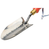 Transplanter, transplanting trowel, coral red, Collector range, by Burgon & Ball