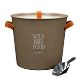 Collector Wild Bird Feed Tin, truffle, by Burgon & Ball
