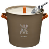 Collector Wild Bird Feed Tin, truffle, by Burgon & Ball
