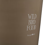 Collector Wild Bird Feed Tin, truffle, by Burgon & Ball