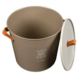 Collector Wild Bird Feed Tin, truffle, by Burgon & Ball
