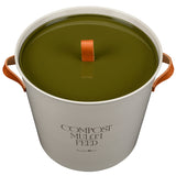 Collector Compost Bin, Mushroom colour, by Burgon & Ball