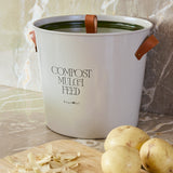 Collector Compost Bin, Mushroom colour, by Burgon & Ball