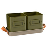 Collector Herb Pots, Olive, by Burgon & Ball
