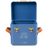 Collector Mini Seed Store, Cotswold Blue, by Burgon & Ball