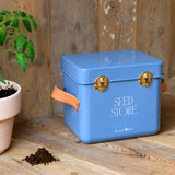 Collector Mini Seed Store, Cotswold Blue, by Burgon & Ball