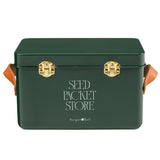 Collector Seed Packet Store, Heritage Green, by Burgon & Ball