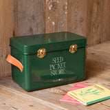 Collector Seed Packet Store, Heritage Green, by Burgon & Ball