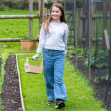 RHS Growing Gardeners children's garden basket, wooden basket, trug, by Burgon & Ball