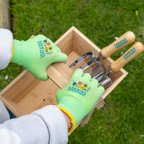 small childrens gardening gloves Children's Gardening Gloves - Small | RHS Growing Gardeners