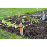 RHS Growing Gardeners 'My Garden Patch' stake and string set, vegetable garden, by Burgon & Ball