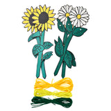 RHS Growing Gardeners 'My Garden Patch' stake and string set, flower garden, by Burgon & Ball