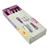 Burgon and Ball RHS Gifts for Gardeners 'Asteraceae' gift-boxed trowel and hand fork set