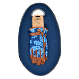 Love The Glove 'Oak Leaf' gardening gloves and Kneelo kneeler bundle, navy, by Burgon & Ball