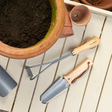 RHS-endorsed container root and transplanting knife by Burgon & Ball