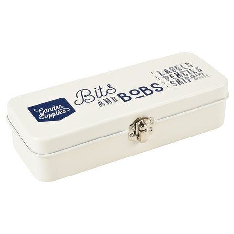 Bits & bobs storage tin by Burgon & Ball - stone colour