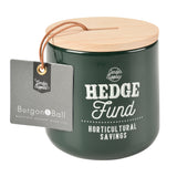 'Hedge Fund' money box by Burgon & Ball, frog green