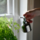 Indoor plant mister, houseplant mister, in stainless steel, by Burgon & Ball