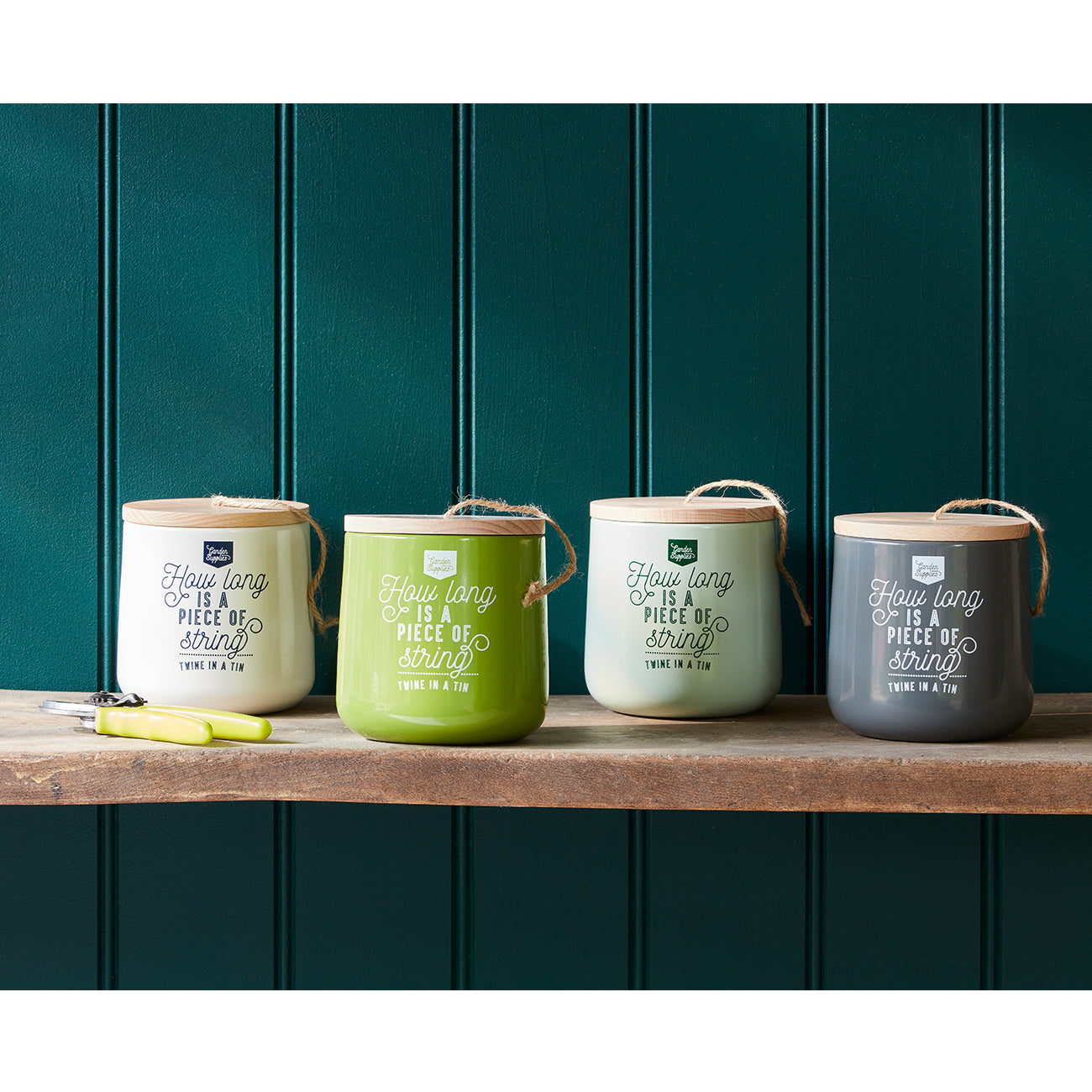 Twine Dispenser with 120m of Jute Twine Stone Burgon & Ball