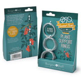 Pack of 24 metal plant support rings by Burgon & Ball