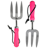 Burgon & Ball FloraBrite RHS-endorsed fluorescent pink hand fork