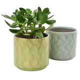 Barcelona indoor plant pot (celadon) by Burgon & Ball