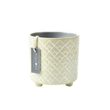 Bilbao large indoor plant pot, pale jade, by Burgon & Ball