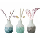 Dotty mini vase trio by Burgon & Ball
