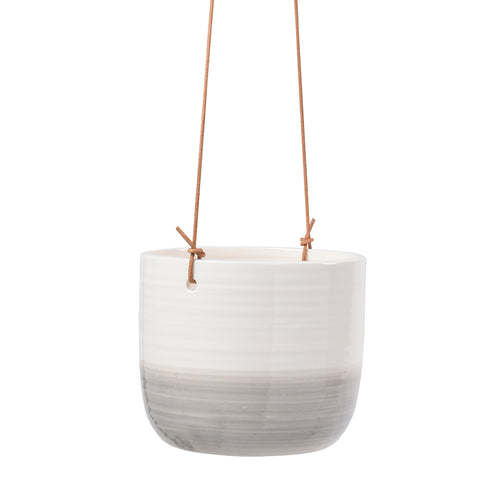 'Ripple' hanging indoor plant pot by Burgon & Ball, indoor plant pot