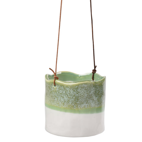 'Wave' hanging plant pot by Burgon & Ball, indoor plant pot