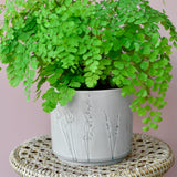Provence indoor plant pot, large grey, by Burgon & Ball